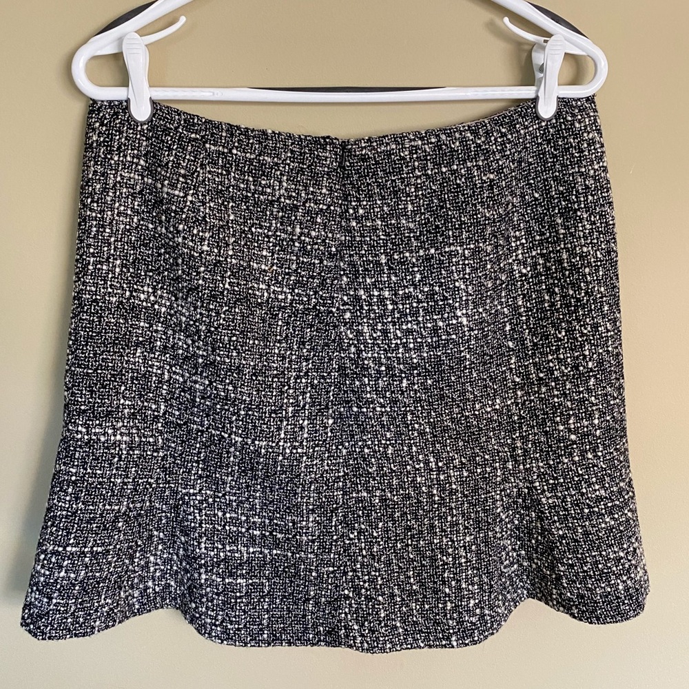 RW&CO. Black & White Bouclé Tweed Skirt - Picture 3 of 9